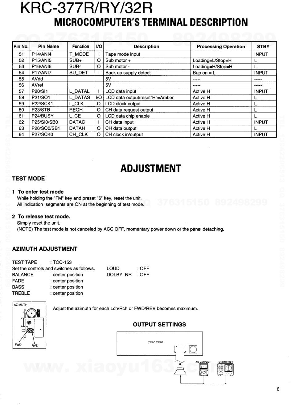 建伍KENWOOD KRC-32R CD影碟播放机电路图-5 建伍KENWOOD KRC-32R CD影碟播放机电路图-5