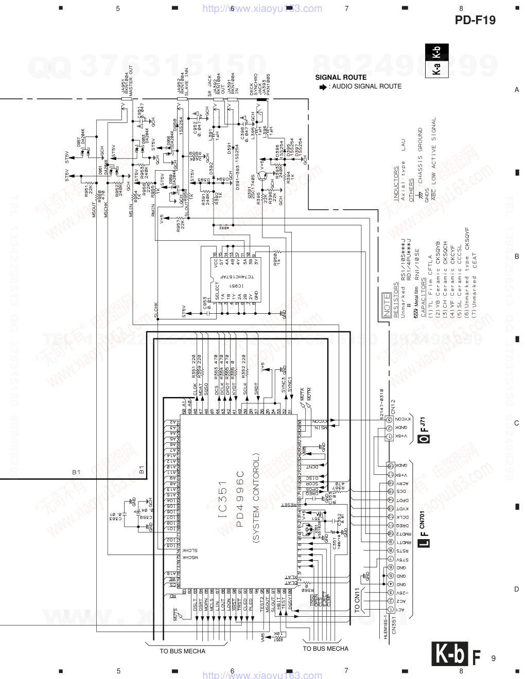 先锋PIONEER PD-F19音响电路图-8 先锋PIONEER PD-F19音响电路图-8