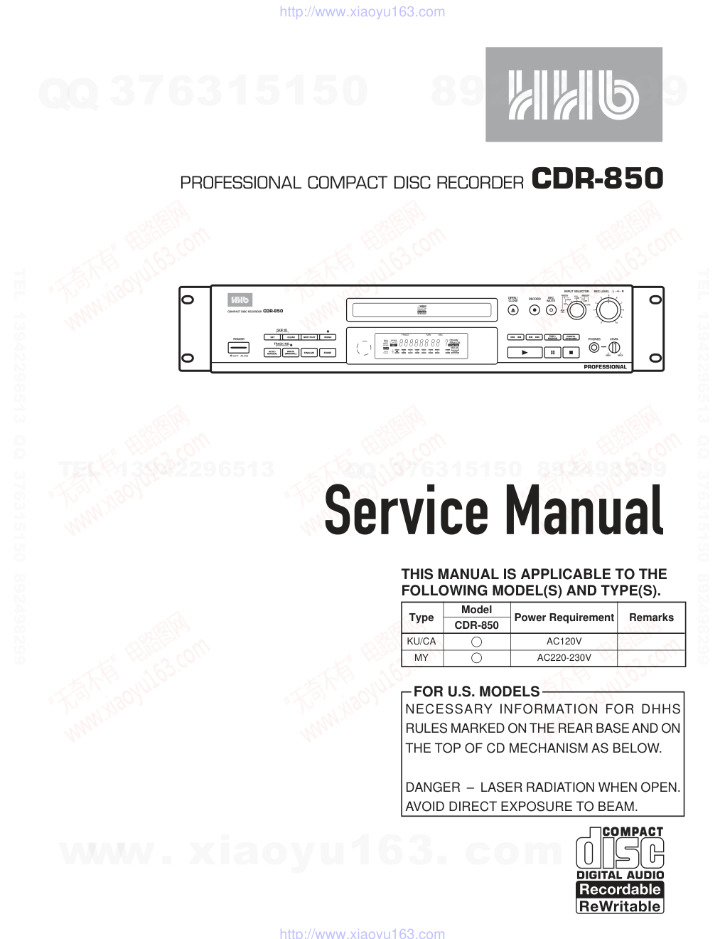 先锋PIONEER CDR-850音响电路原理图-0 先锋PIONEER CDR-850音响电路原理图-0