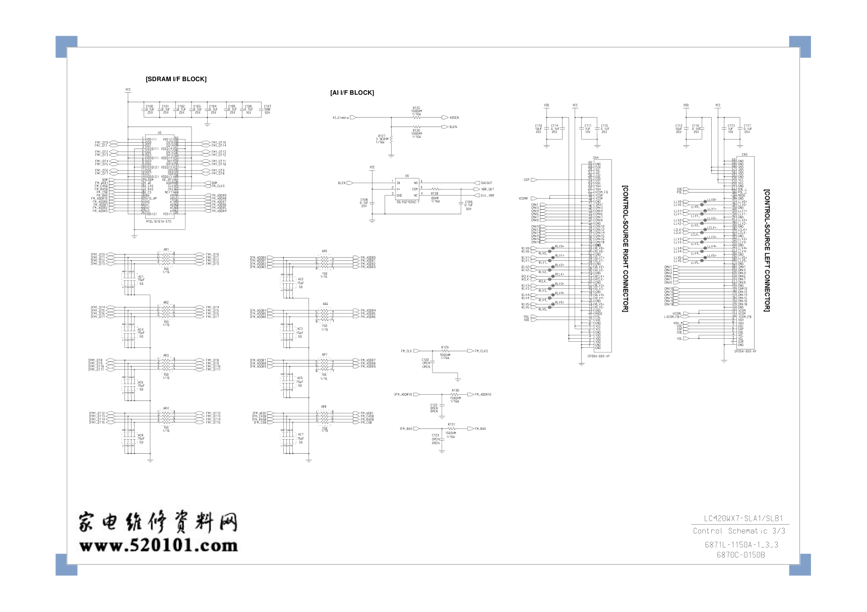 LG LC420WX7-SLA1-731逻辑板电路原理图-2 LG LC420WX7-SLA1-731逻辑板电路原理图-2