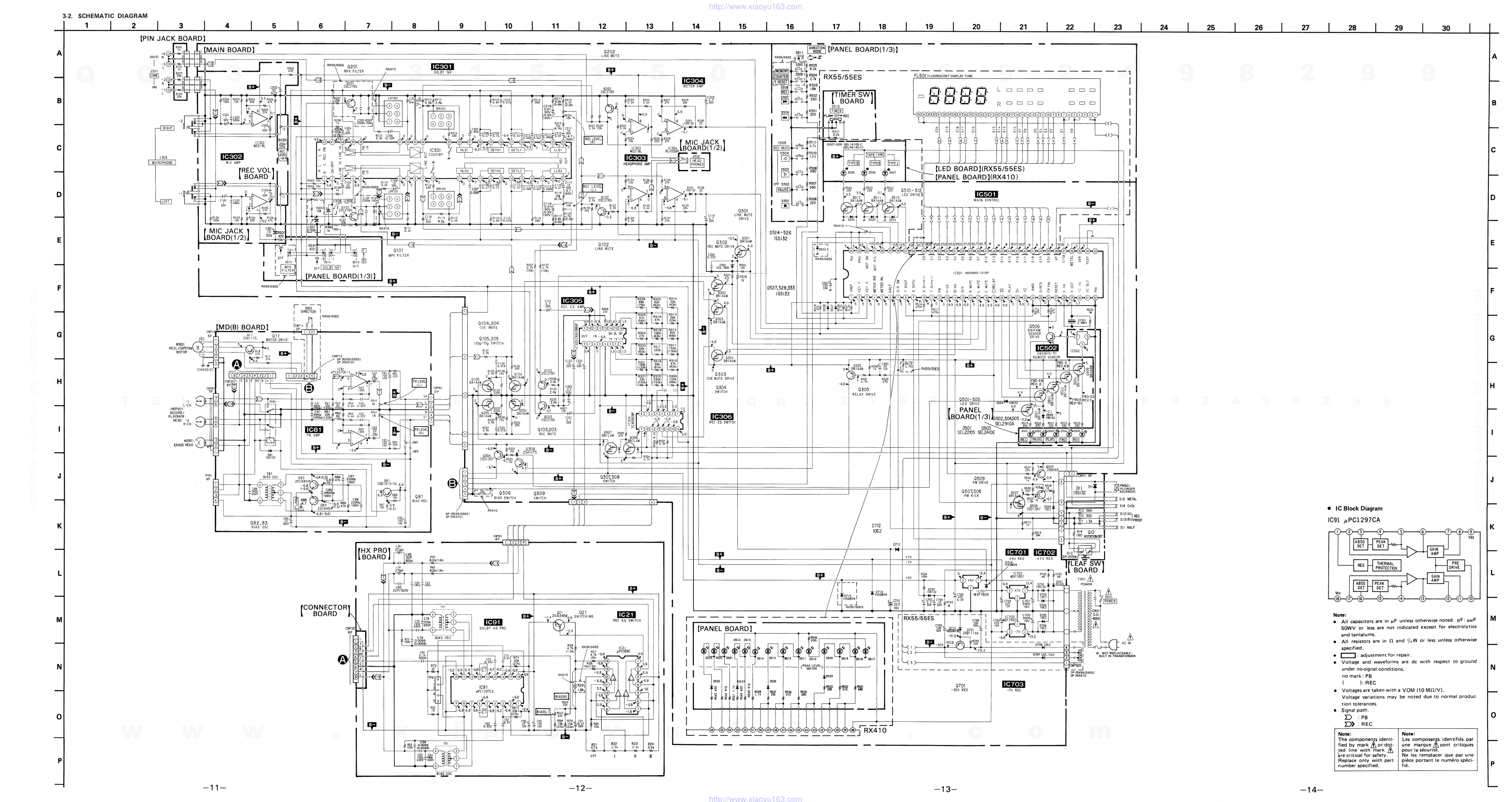 索尼SONY TC-RX55ES电路图-7