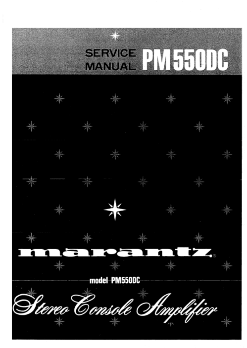 马兰士MARANTZ PM550DC音响电路图-0 马兰士MARANTZ PM550DC音响电路图-0