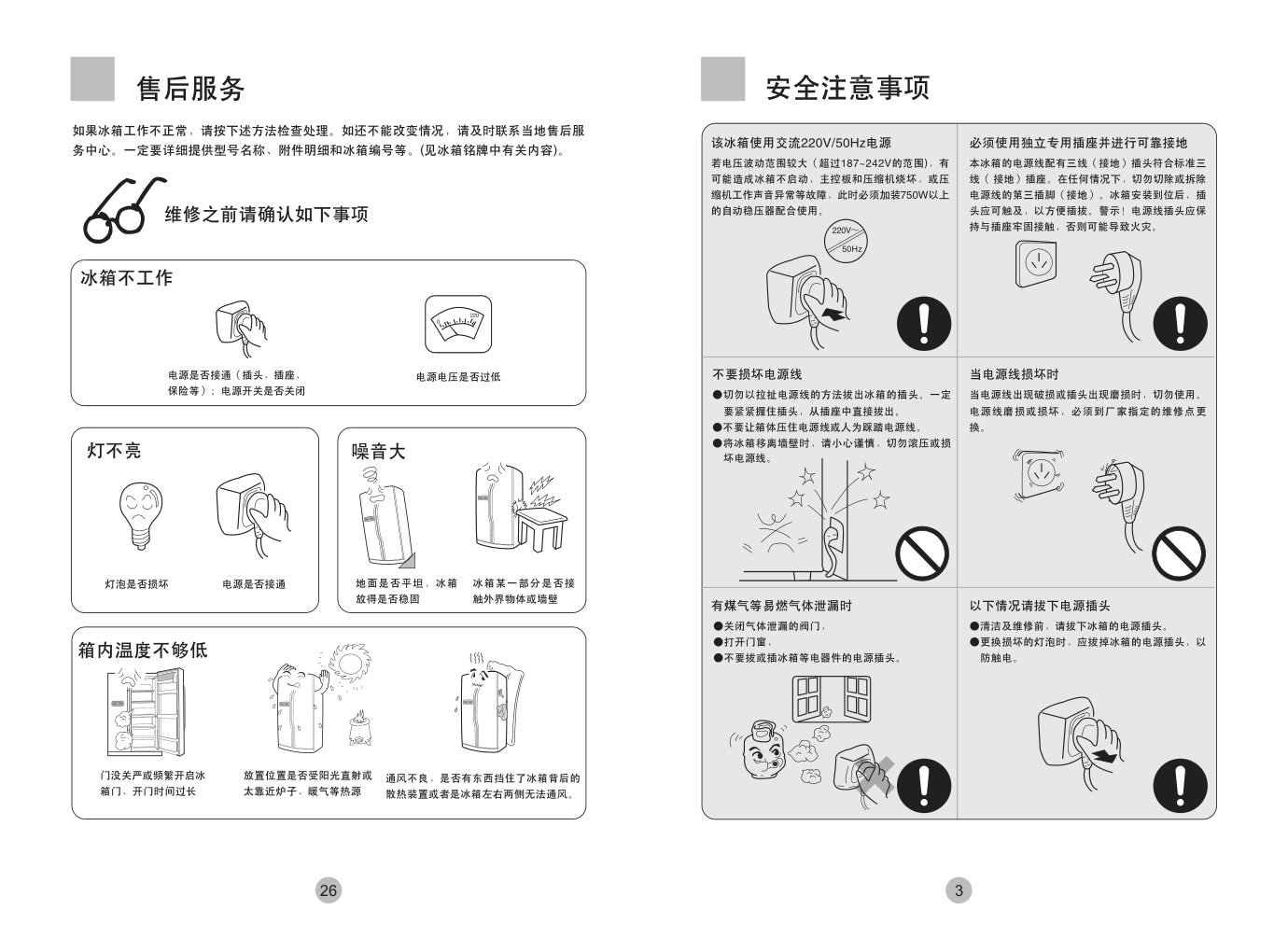 海尔冰箱BCD-539WF使用说明书-4 海尔冰箱BCD-539WF使用说明书-4