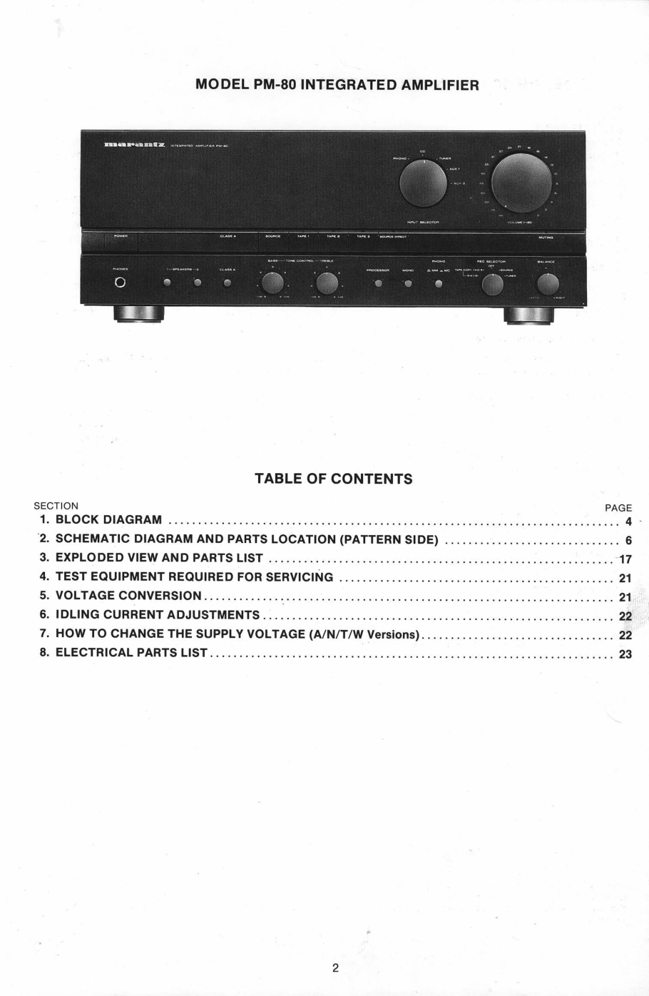 马兰士MARANTZ PM8021B音响电路图-2