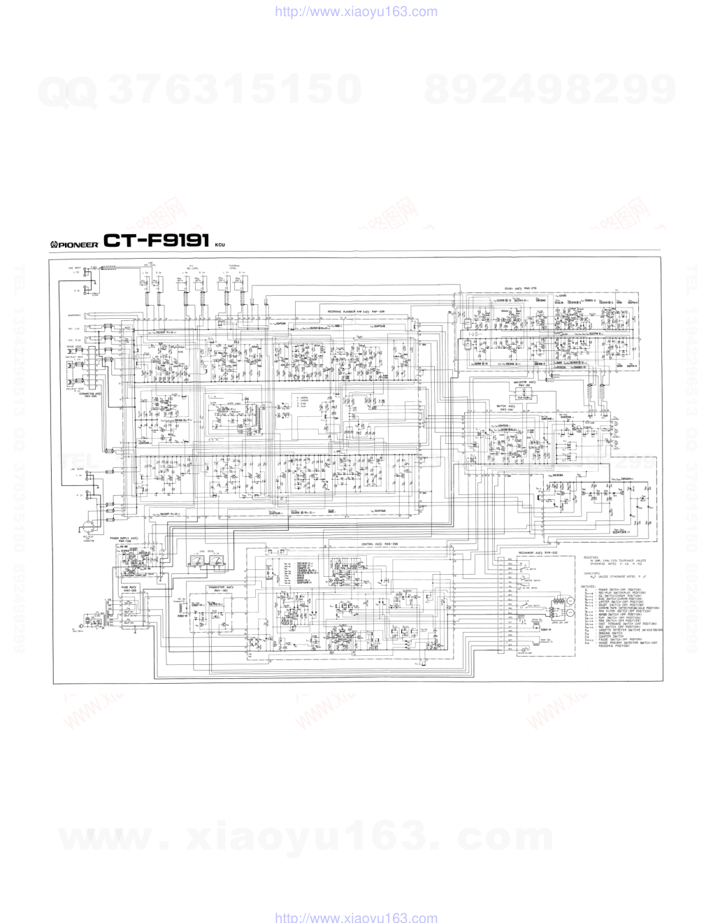 先锋PIONEER CT-F9191电路图-0