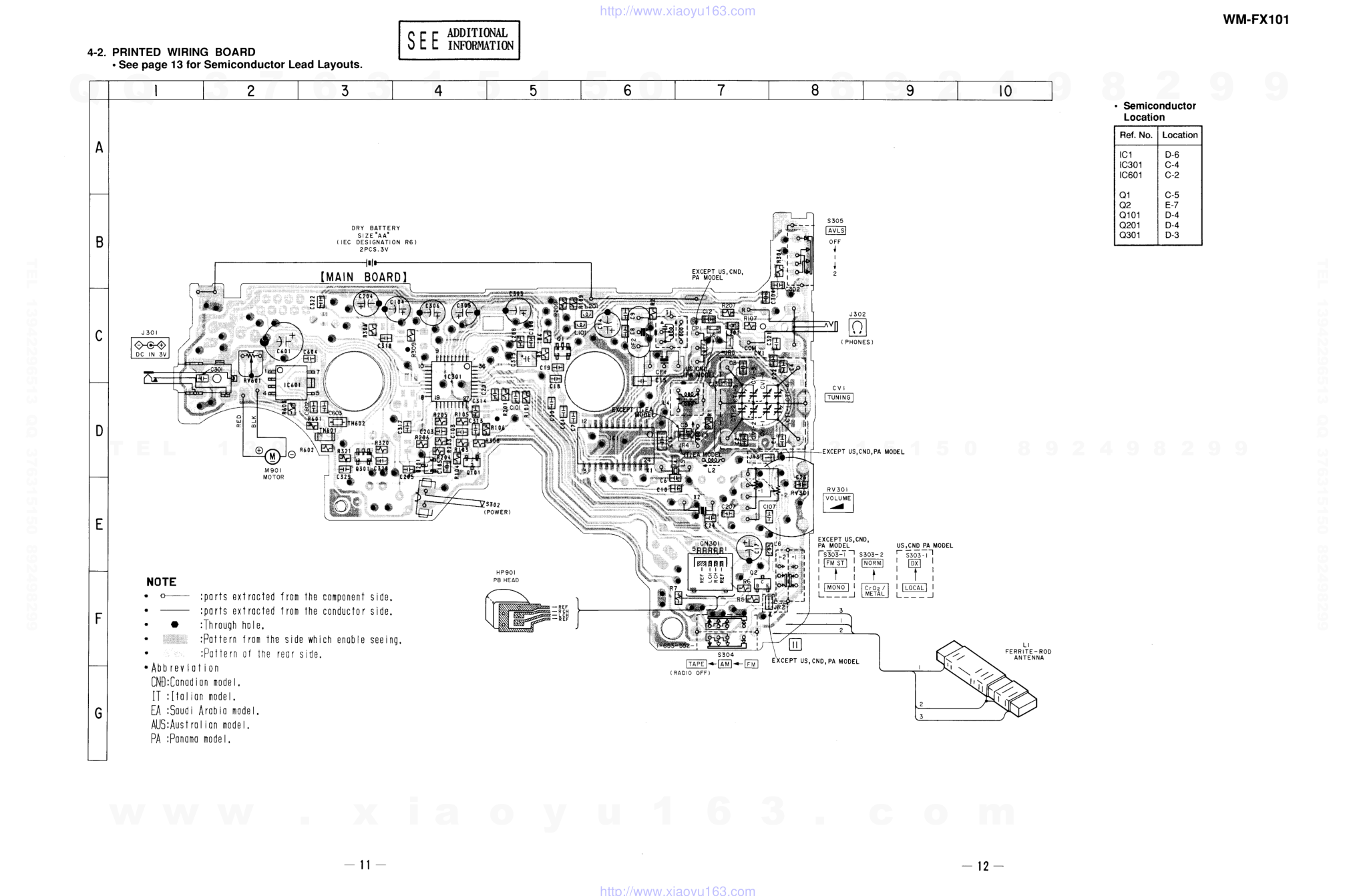 索尼SONY WM-FX101电路图-6 索尼SONY WM-FX101电路图-6