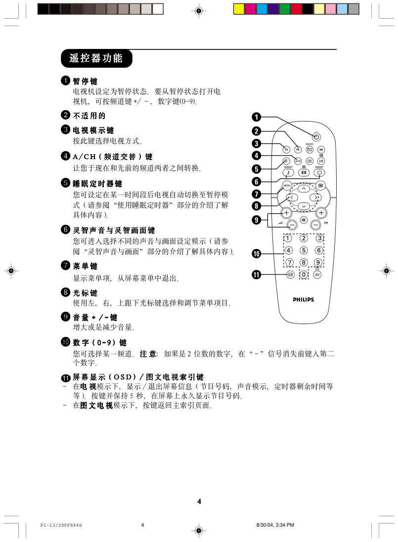 飞利浦42PFL743293液晶电视说明书-3 飞利浦42PFL743293液晶电视说明书-3