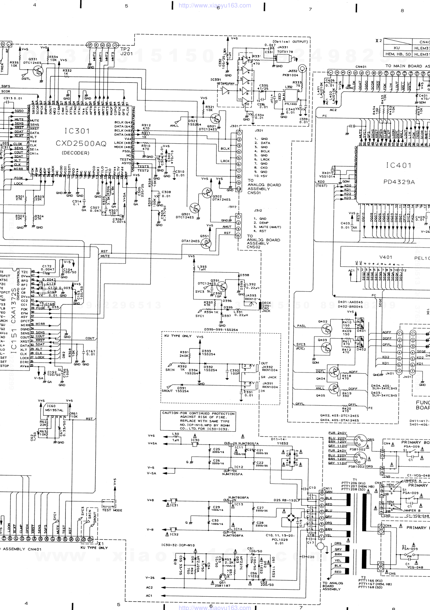 先锋PIONEER PD-65音响电路图-6 先锋PIONEER PD-65音响电路图-6
