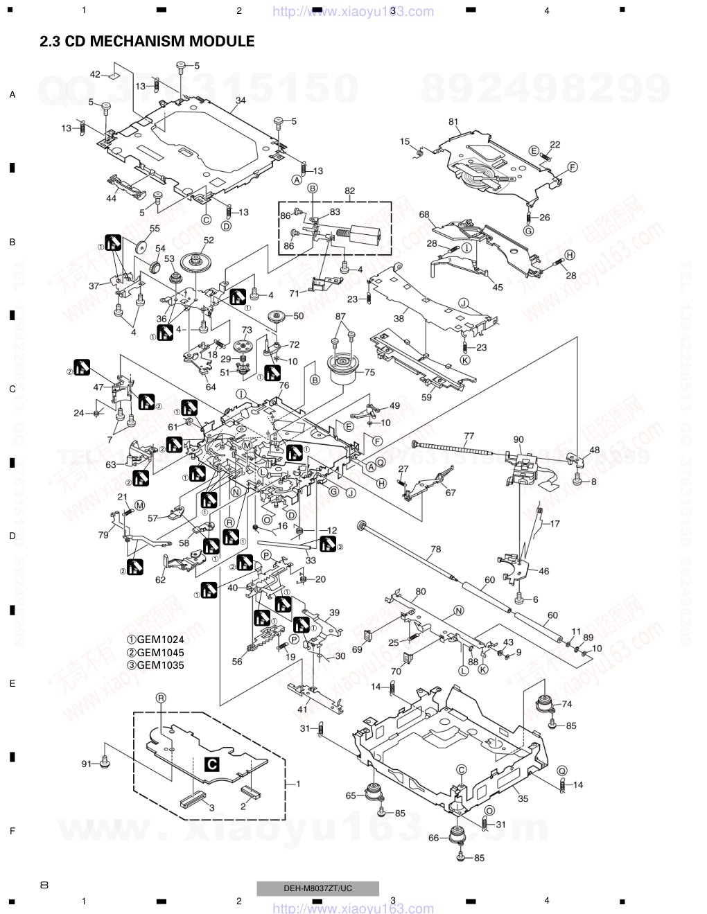 先锋PIONEER DEH-M8037ZTUC电路图-7