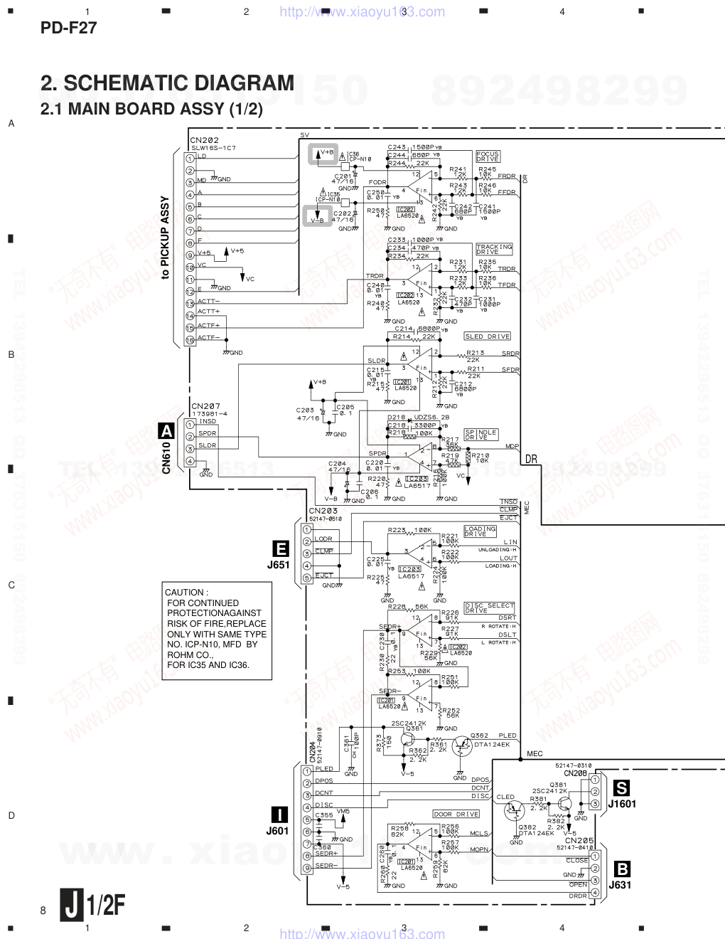 先锋PIONEER PD-F27音响电路图-7 先锋PIONEER PD-F27音响电路图-7