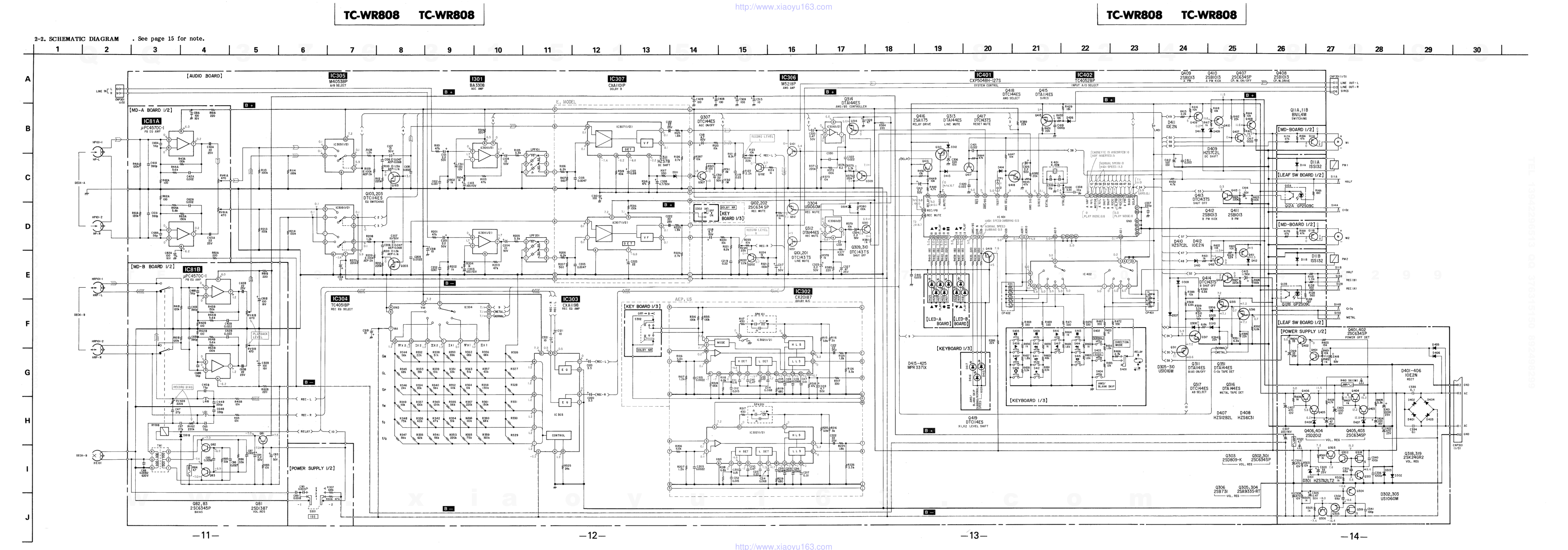 索尼SONY TC-WR808电路图-7
