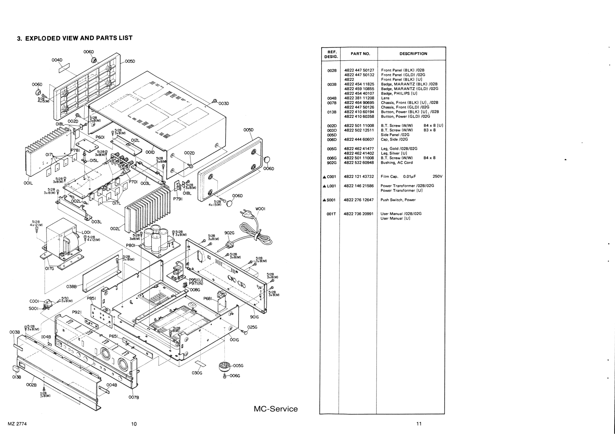 马兰士MARANTZ SM80音响电路图-7 马兰士MARANTZ SM80音响电路图-7