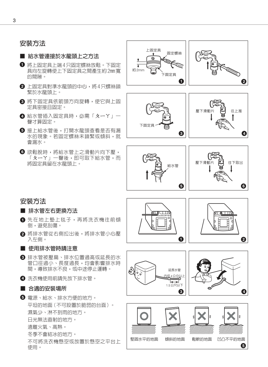 声宝ES-1053洗衣机说明书-3
