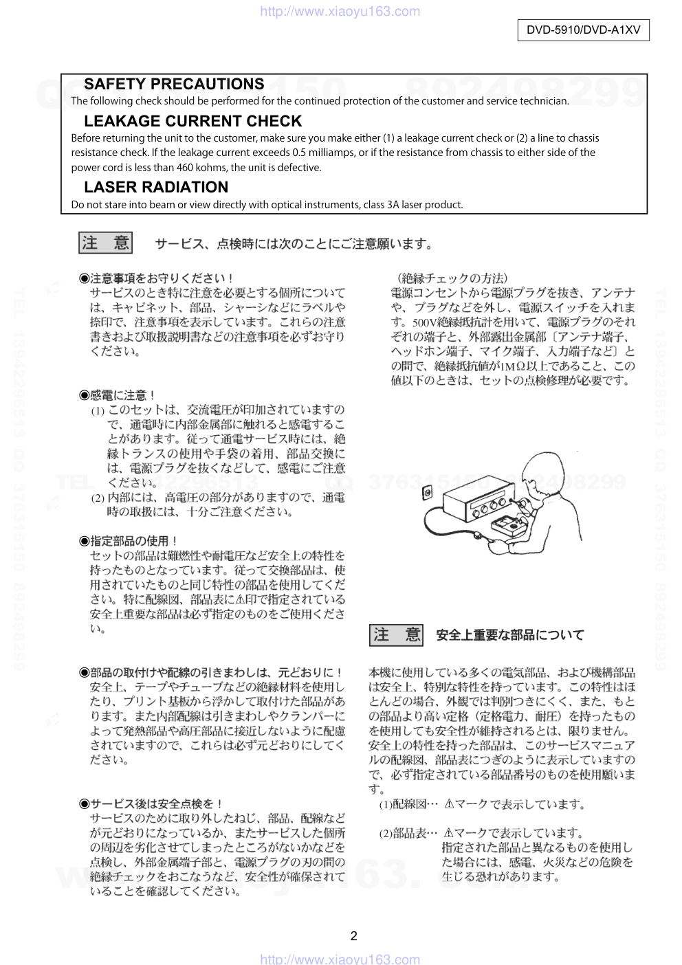 天龙DENON DVD-5910 DVDCD播放器电路图-1