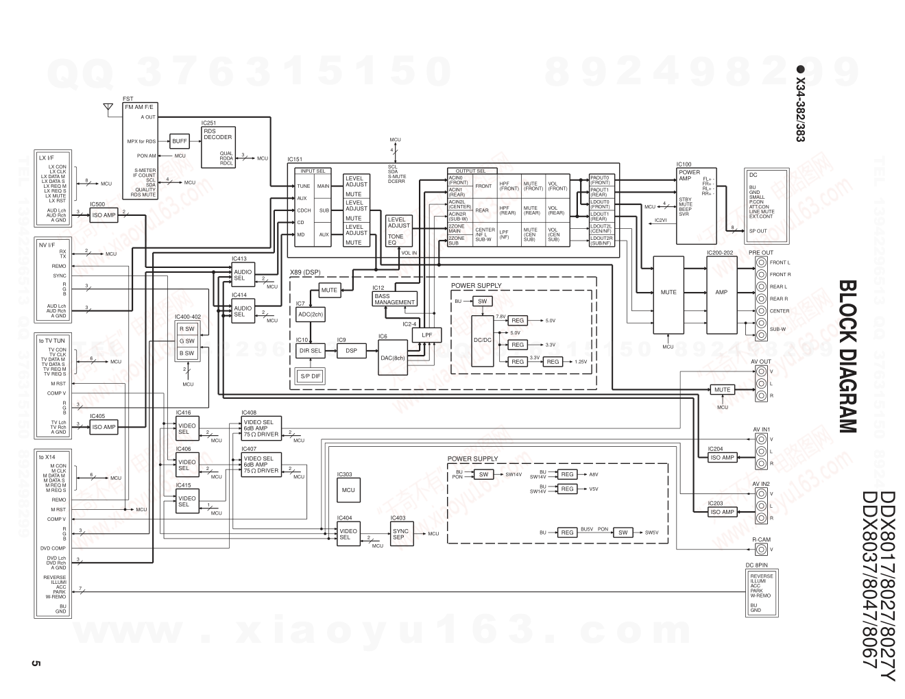 建伍KENWOOD DDX8017 DVD监听机电路图-4 建伍KENWOOD DDX8017 DVD监听机电路图-4