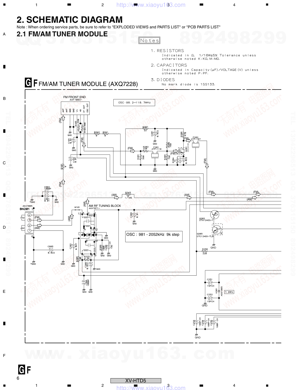 先锋PIONEER XV-HTD5电路图-5 先锋PIONEER XV-HTD5电路图-5
