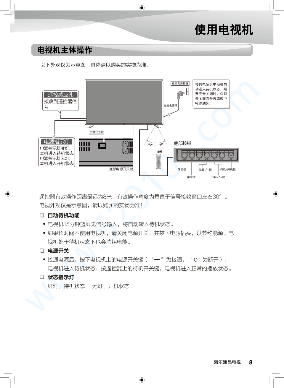 海尔LS49A51液晶电视说明书-8 海尔LS49A51液晶电视说明书-8