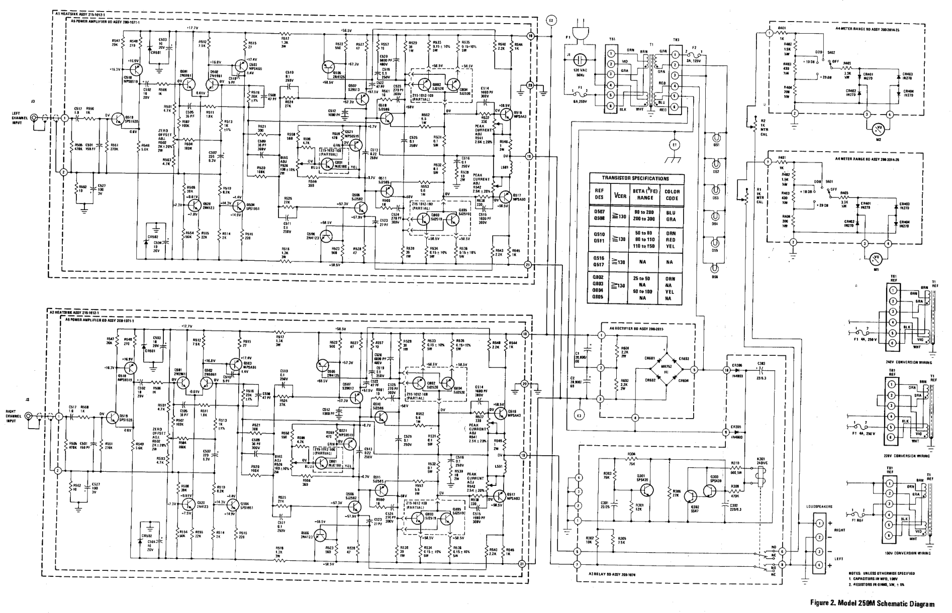 马兰士MARANTZ 250M音响服务手册-0 马兰士MARANTZ 250M音响服务手册-0