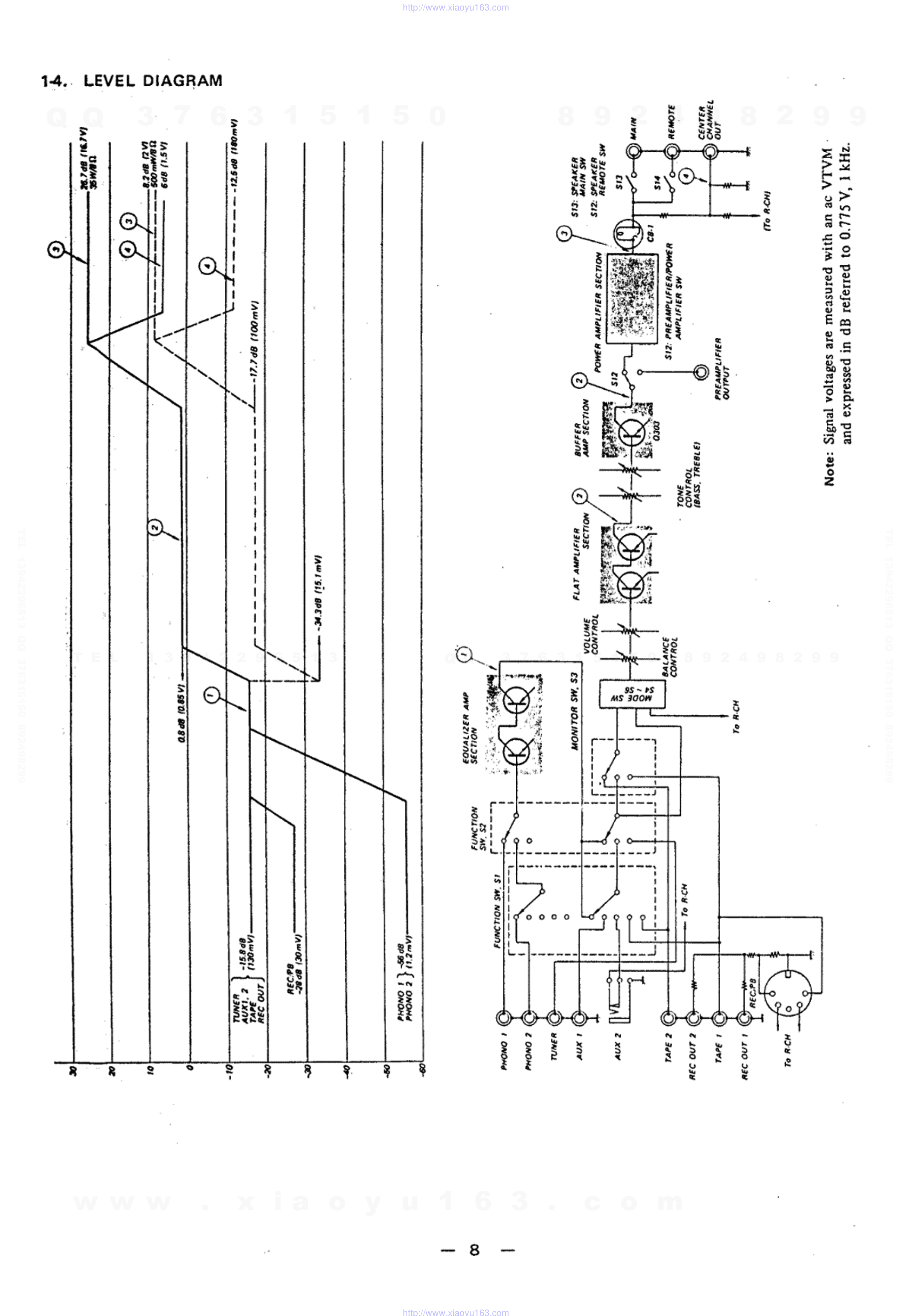 索尼SONY TA-1140音响电路原理图-9