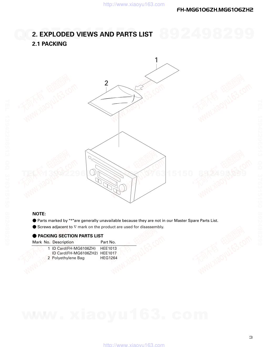 先锋PIONEER FH-MG6106ZH音响电路图-2 先锋PIONEER FH-MG6106ZH音响电路图-2