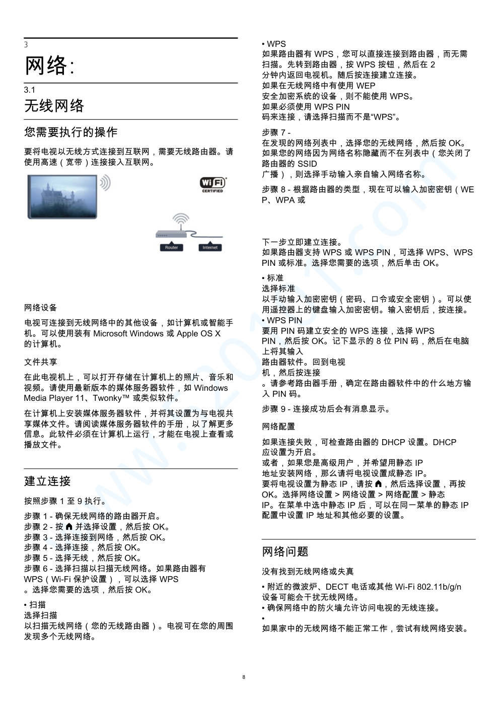 飞利浦65PFT6909A98液晶电视说明书-7 飞利浦65PFT6909A98液晶电视说明书-7