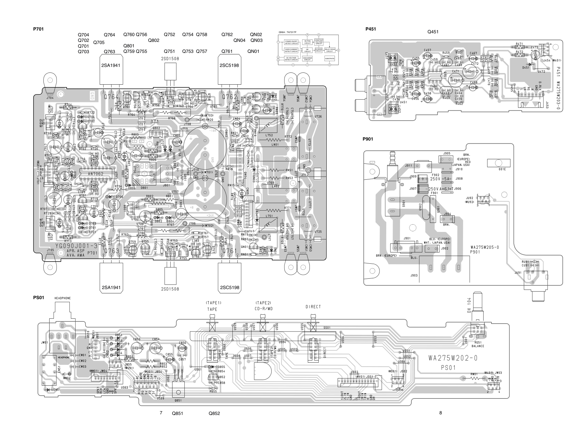 马兰士MARANTZ PM6010OSE音响电路图-6 马兰士MARANTZ PM6010OSE音响电路图-6