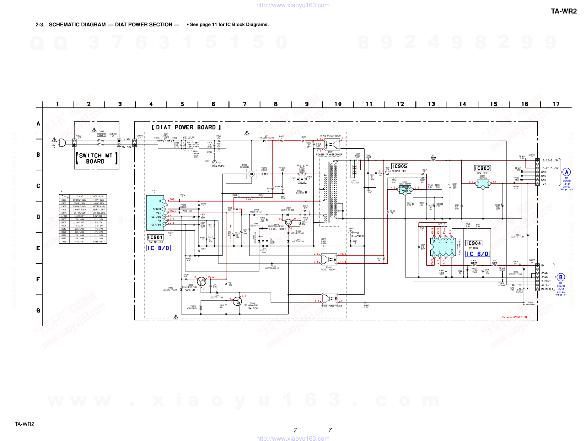 索尼SONY TA-WR2电路图-6