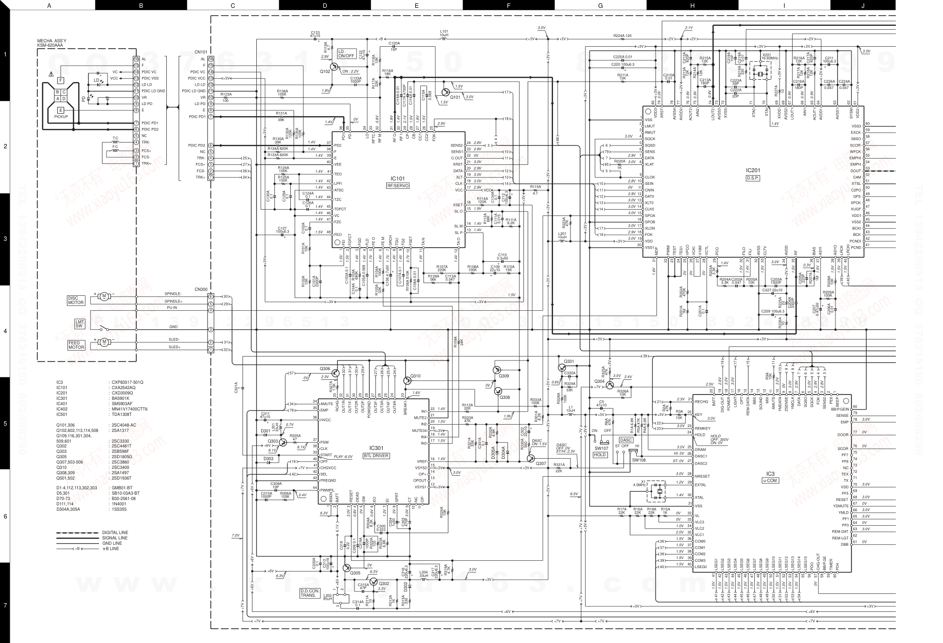 建伍KENWOOD DPC-X802 便携式CD播放机维修手册-5 建伍KENWOOD DPC-X802 便携式CD播放机维修手册-5
