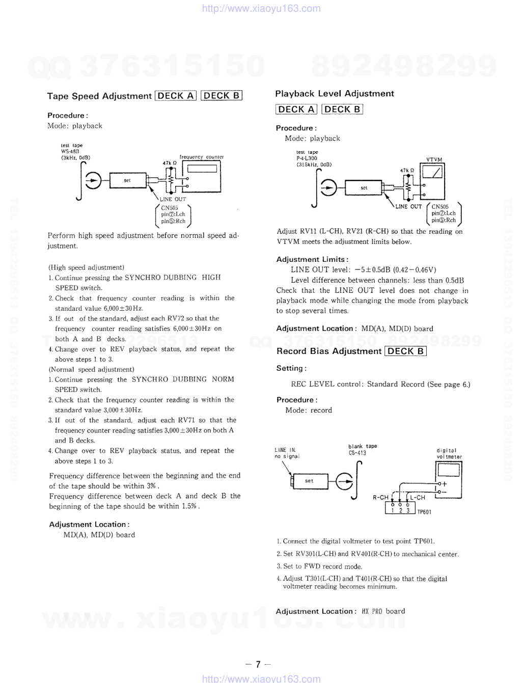 索尼SONY TC-D705电路图-6 索尼SONY TC-D705电路图-6