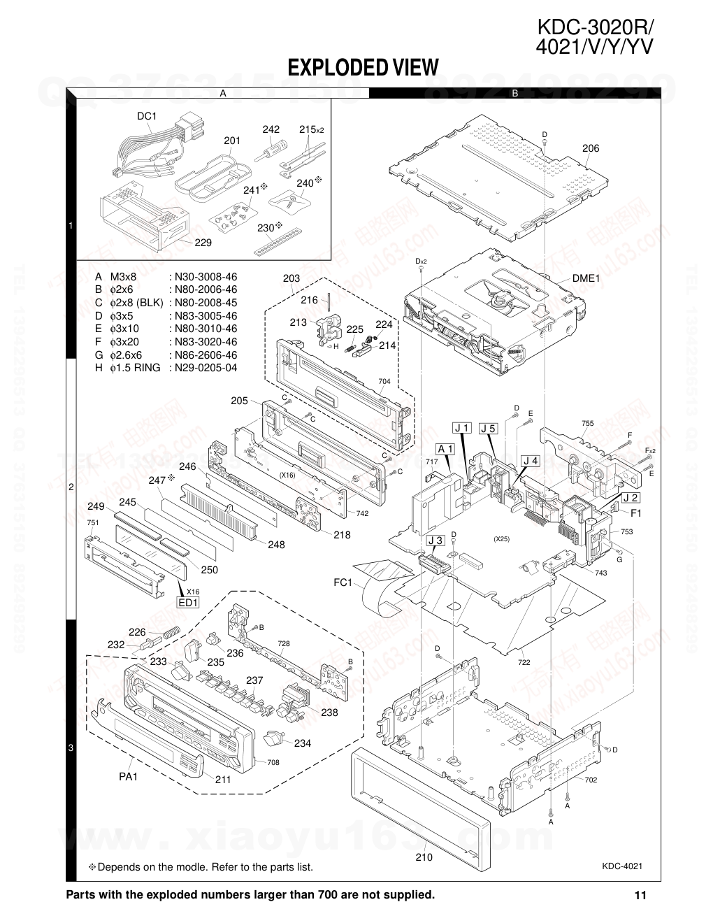 建伍KENWOOD KDC-4021YV CD播放器电路图-7 建伍KENWOOD KDC-4021YV CD播放器电路图-7