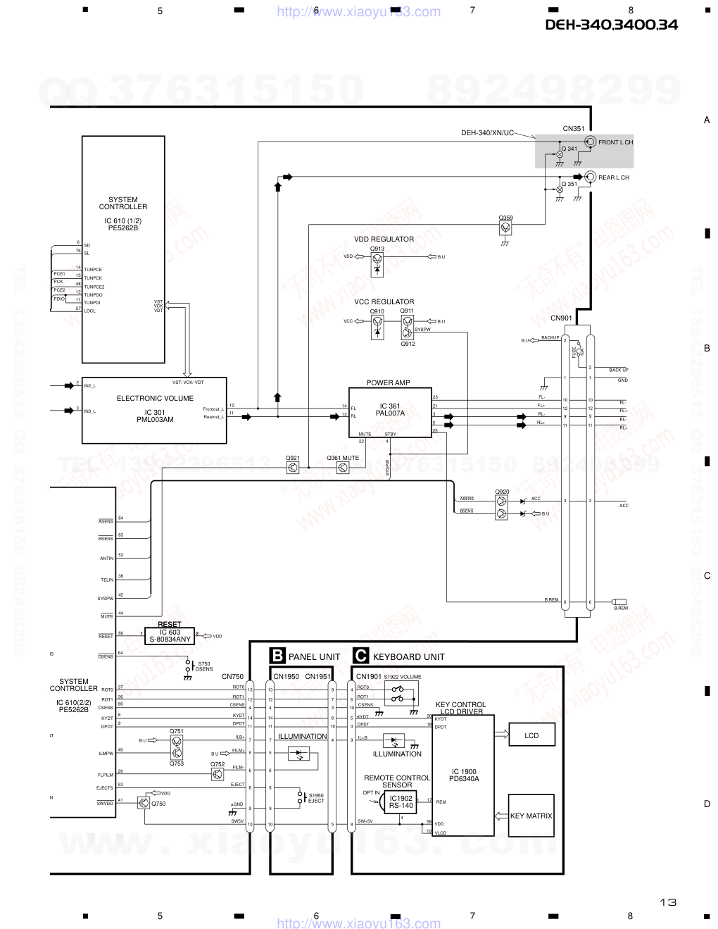 先锋PIONEER DEH-340UC电路图-2