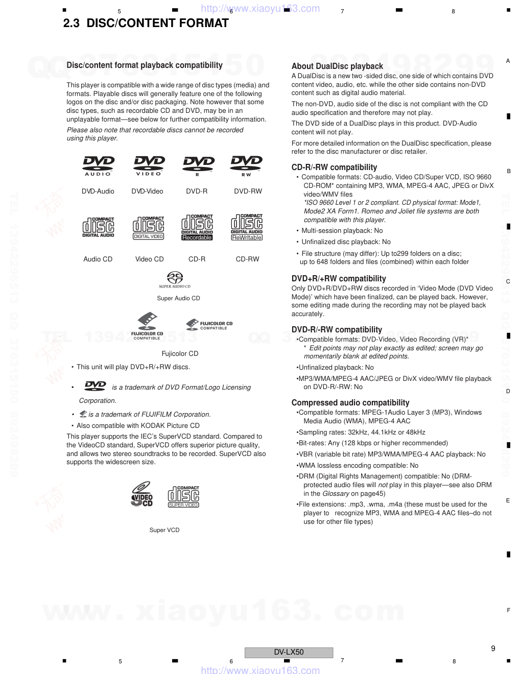 先锋PIONEER DV-LX50音响电路图-8