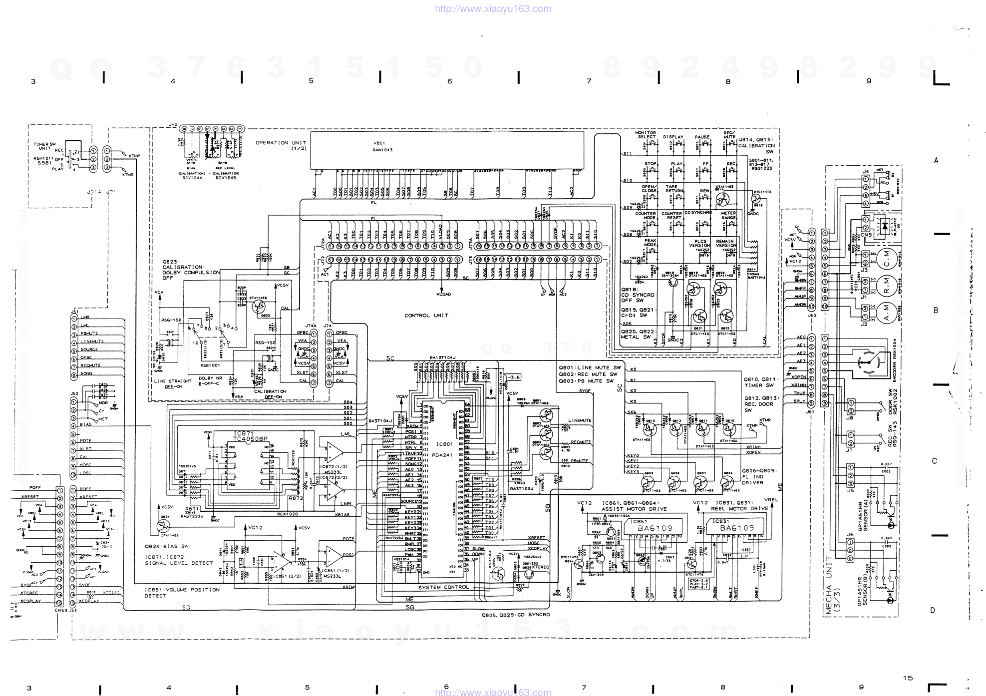 先锋PIONEER CT-959电路图-8