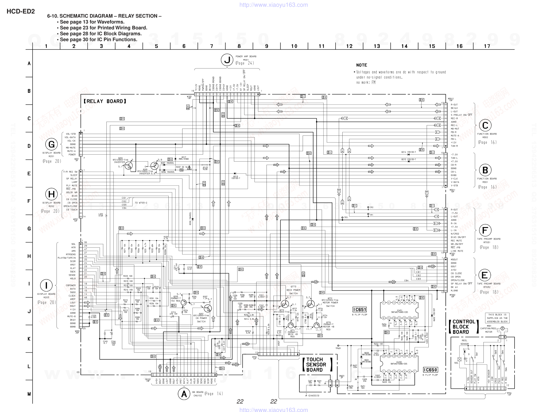 索尼SONY HCD-ED2音响电路图-5 索尼SONY HCD-ED2音响电路图-5