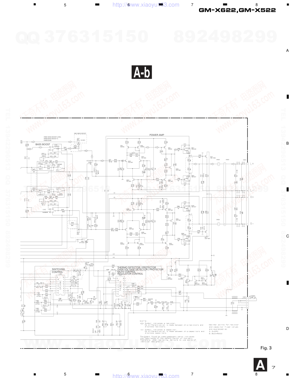 先锋PIONEER GM-X622音响电路图-6 先锋PIONEER GM-X622音响电路图-6