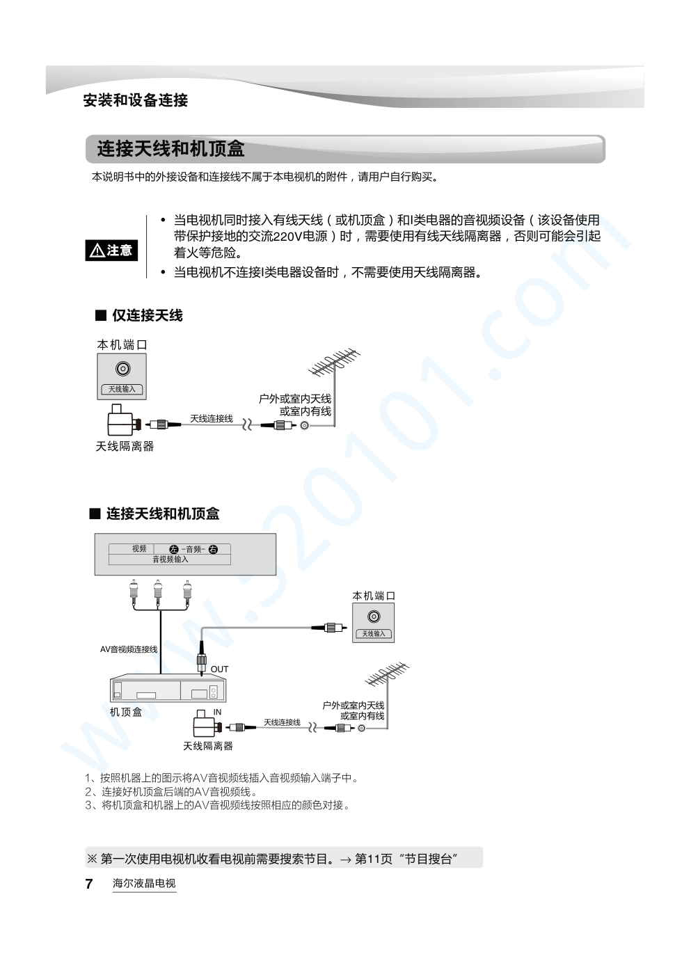 海尔LS55AL88D91液晶电视说明书-7 海尔LS55AL88D91液晶电视说明书-7