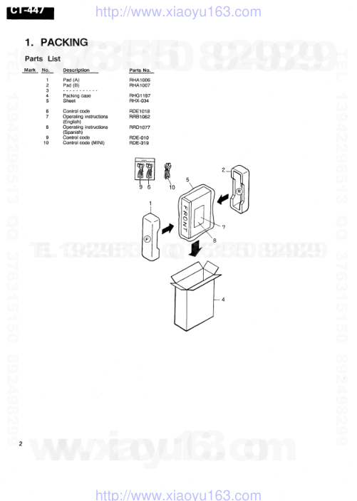 先锋PIONEER CT-447S电路图-1 先锋PIONEER CT-447S电路图-1