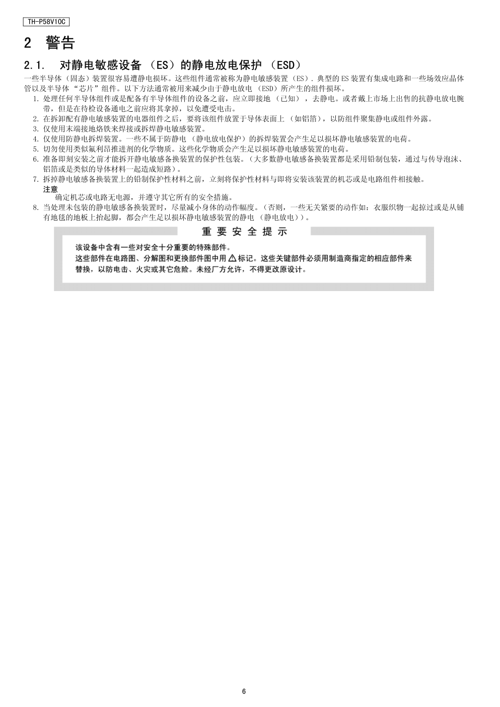松下TH-P58V10C等离子电视（GPF12DA机芯）维修手册-5