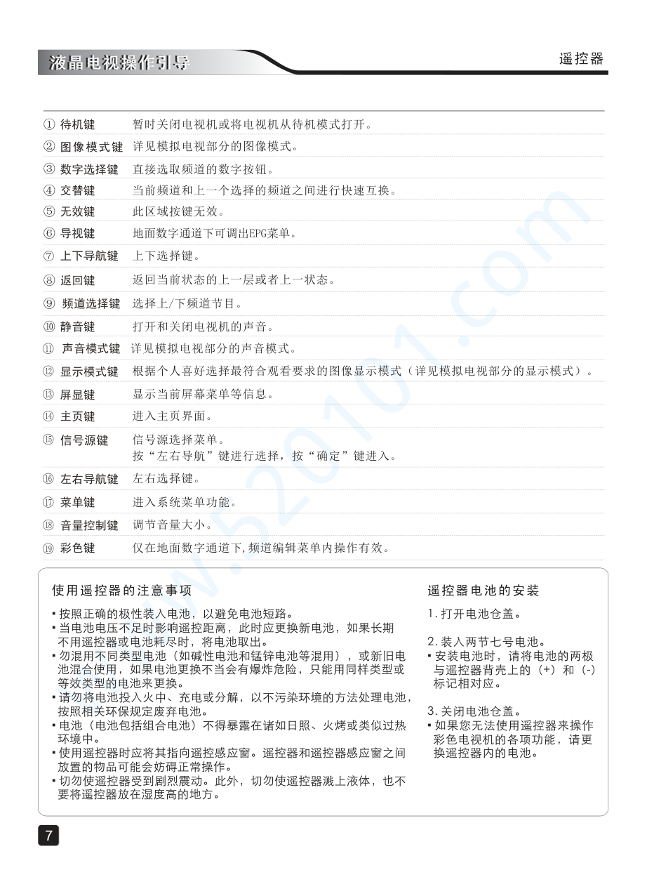 创维42E361S液晶电视说明书-8