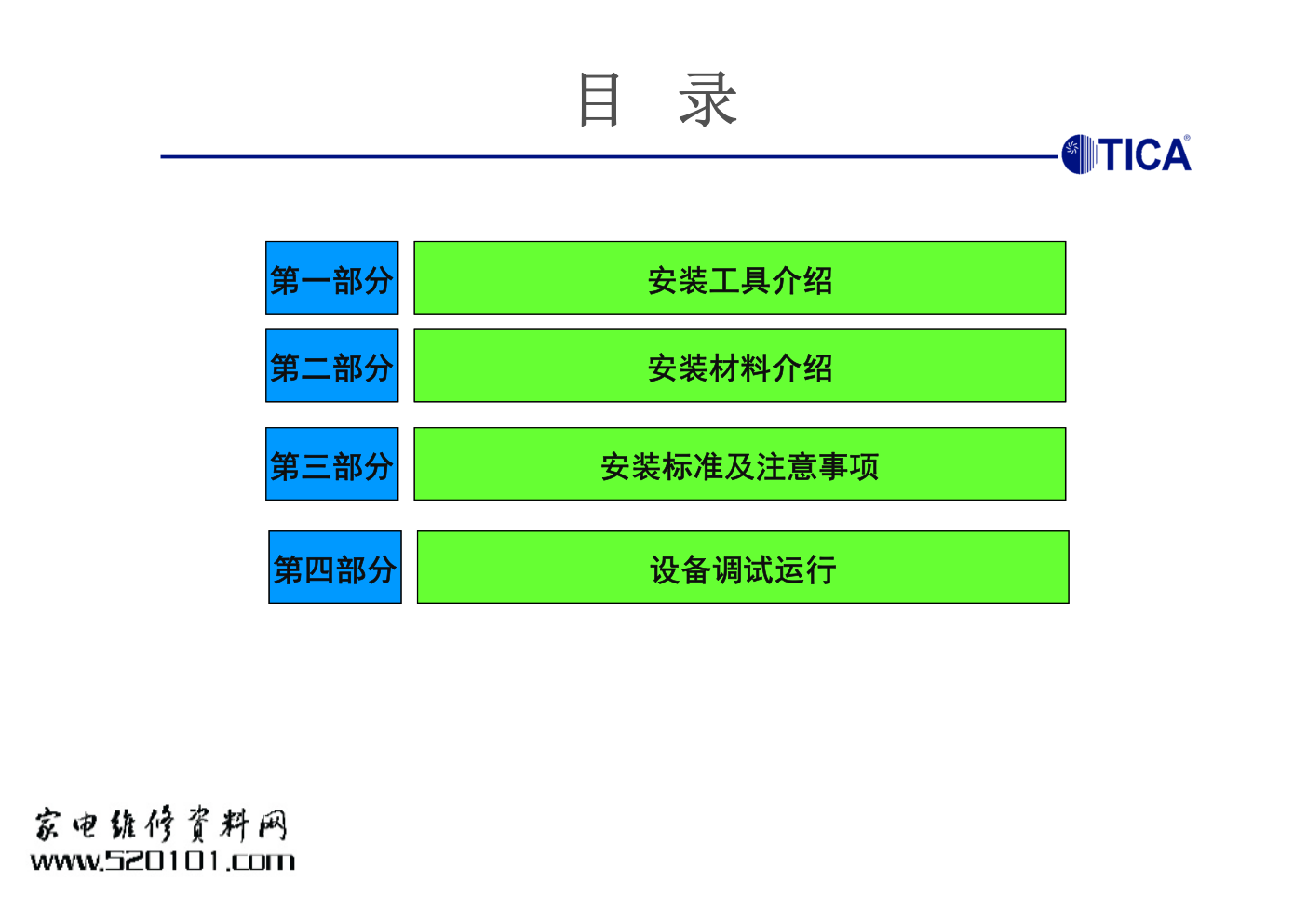 天加商用TIMS多联机空调器安装培训教材-2 天加商用TIMS多联机空调器安装培训教材-2