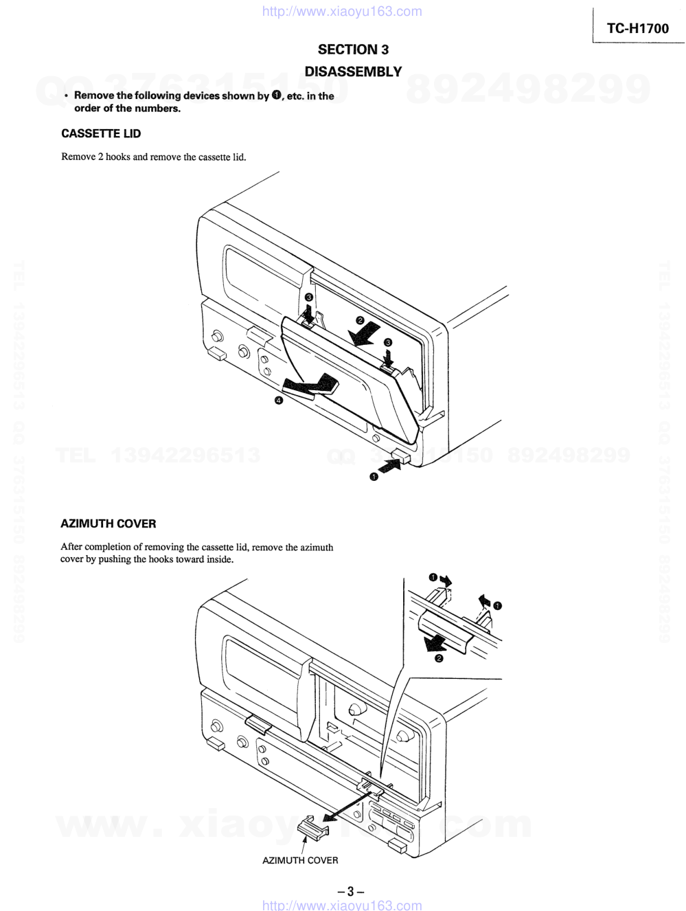 索尼SONY TC-H1700电路图-2 索尼SONY TC-H1700电路图-2