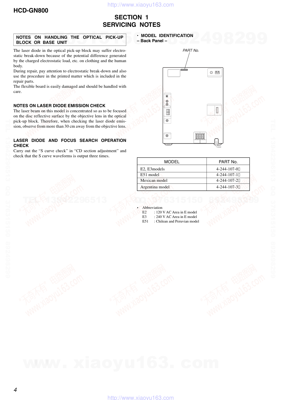 索尼SONY HCD-GN800音响电路图-3 索尼SONY HCD-GN800音响电路图-3