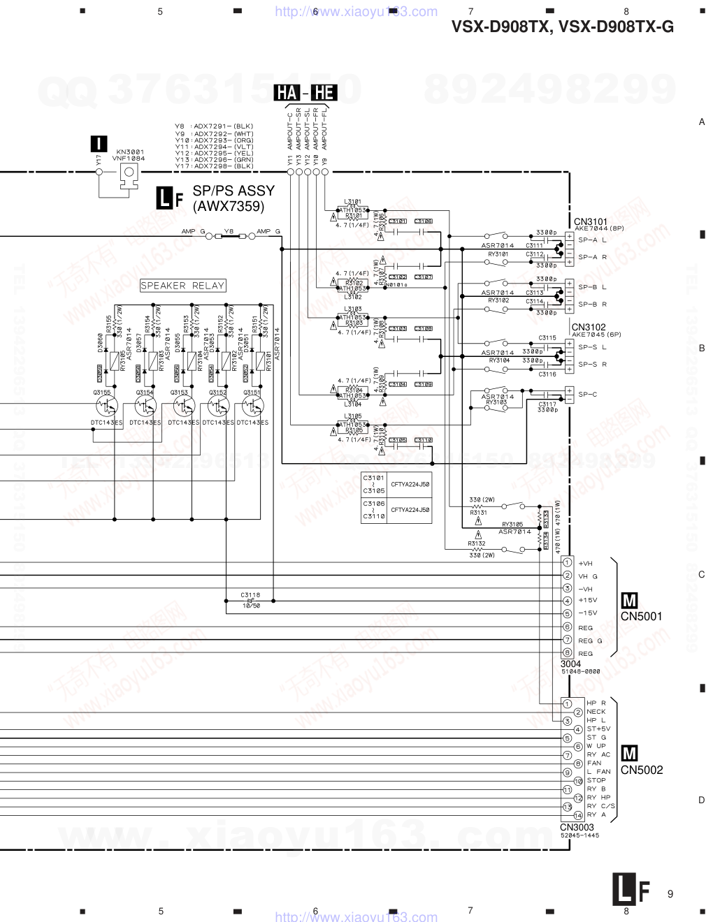 先锋PIONEER VSX-D908TX电路图-8 先锋PIONEER VSX-D908TX电路图-8