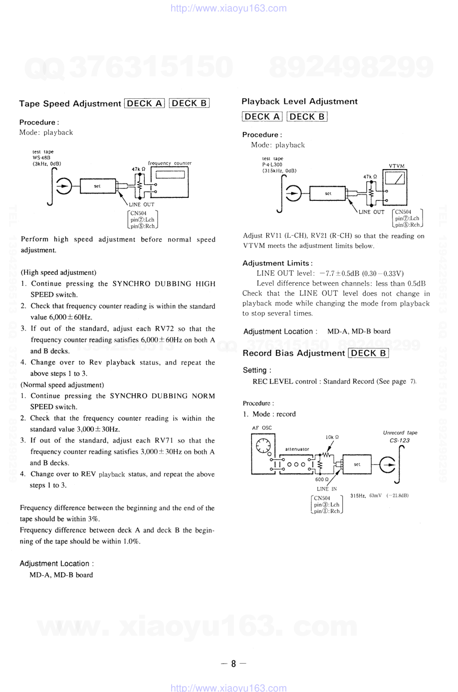 索尼SONY TC-D507电路图-7