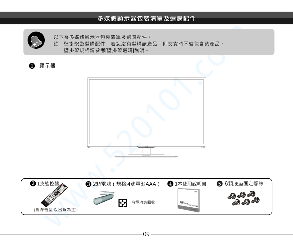 声宝EM-32MA15D液晶电视说明书-9