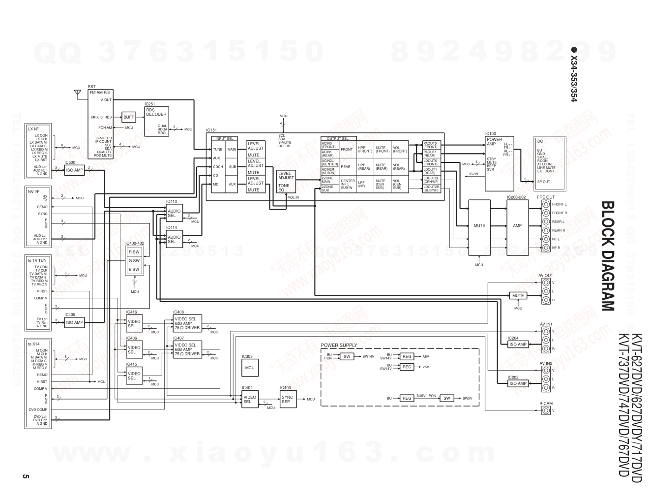 建伍KENWOOD KVT-627DVDY播放器电路原理图-4