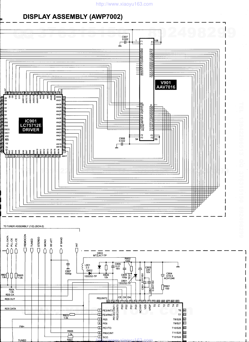 先锋PIONEER F-304RDS音响电路图-1 先锋PIONEER F-304RDS音响电路图-1