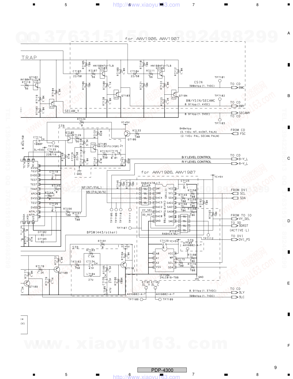 先锋PIONEER PDP-4300音响电路图-8