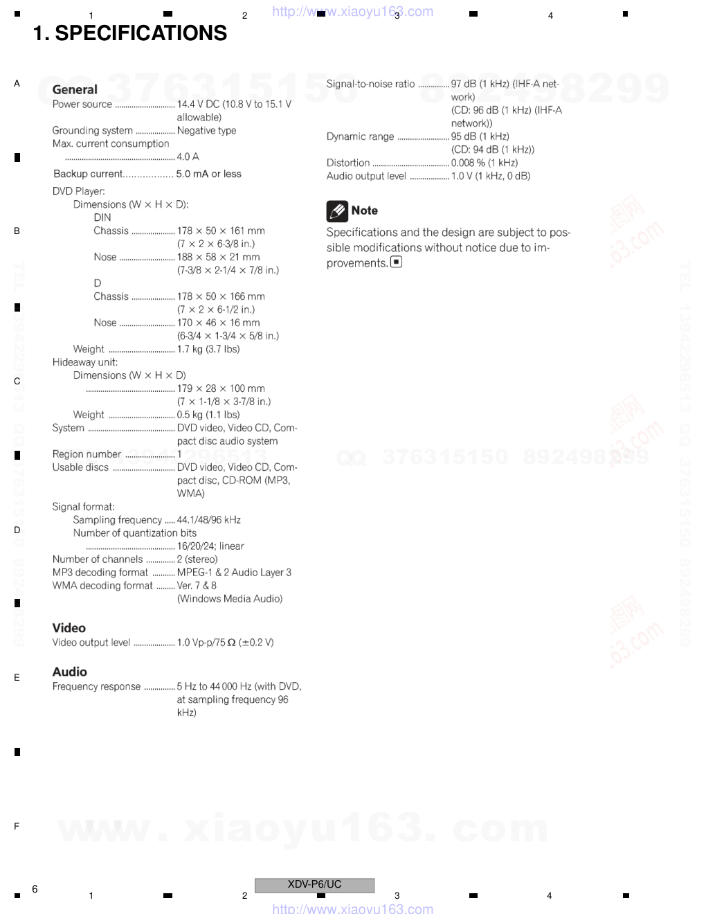 先锋PIONEER XDV-P650RC电路图-5 先锋PIONEER XDV-P650RC电路图-5