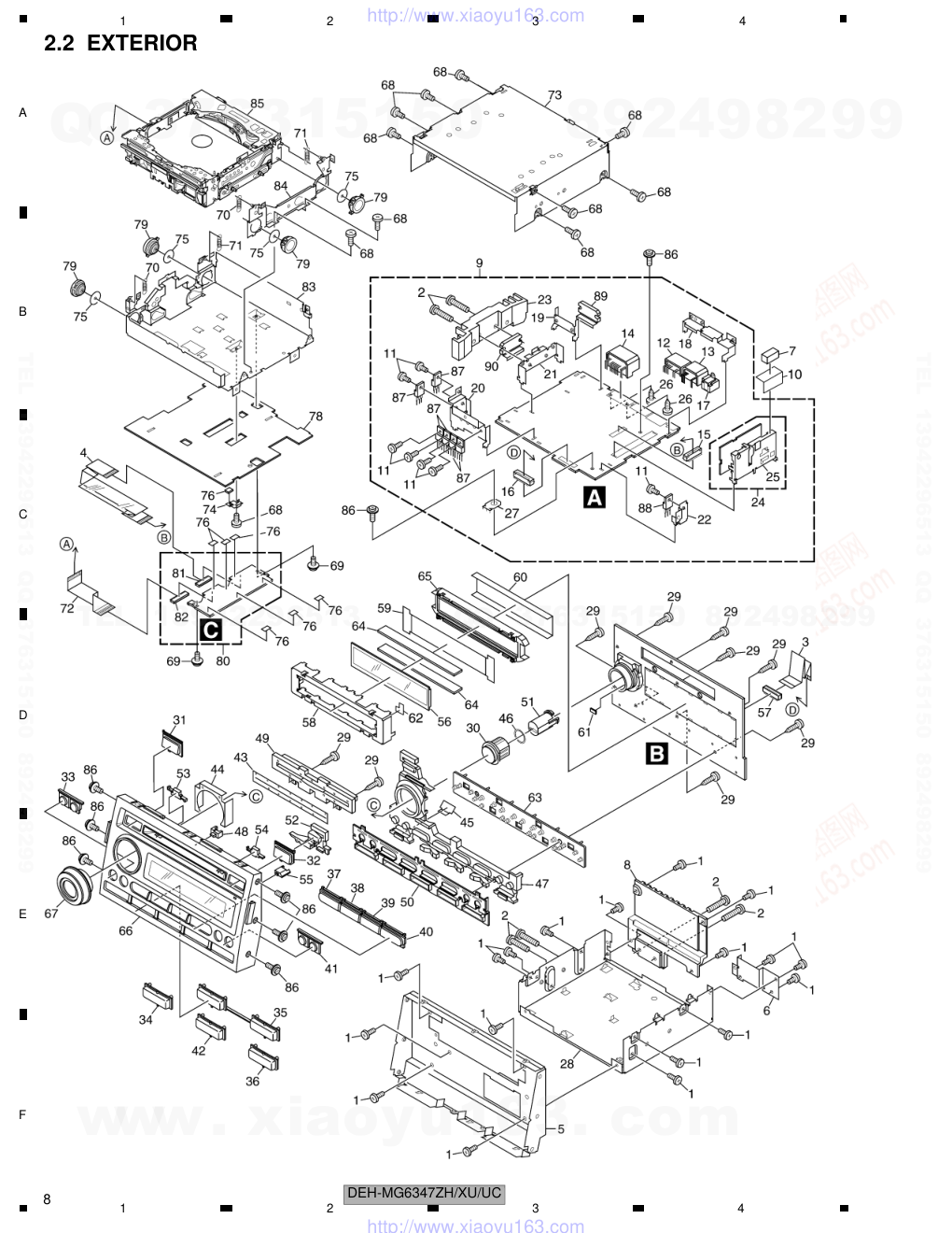 先锋PIONEER DEH-MG6547ZHXUUC电路图-7